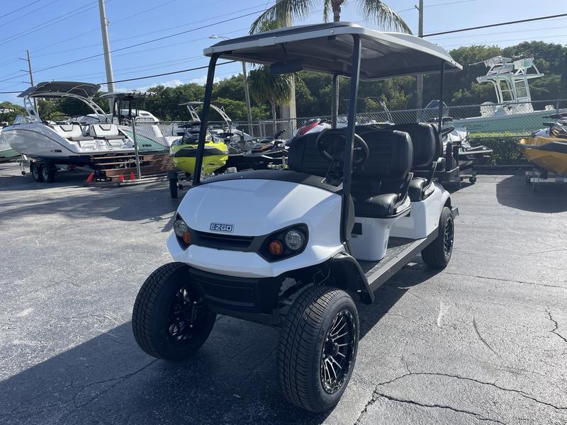2023 E-Z-GO Express™ L6 Gas Bright White - Image 2
